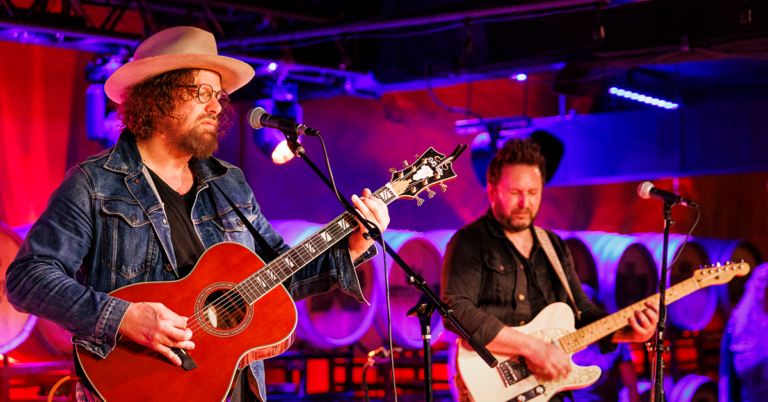 Michael Glabicki of Rusted Root with Dirk Miller